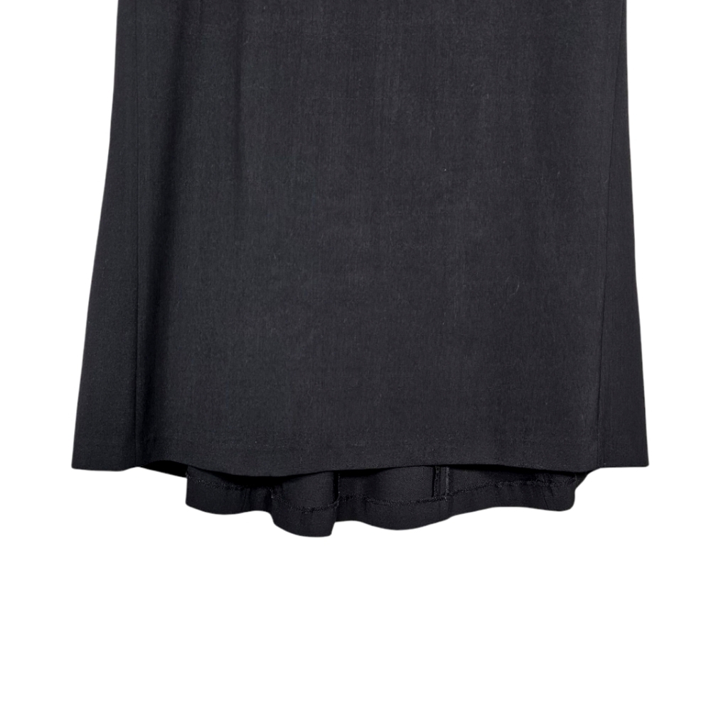 Marc Aurel Black Midi A-Line Skirt Hi-Lo Size 38 (M). - Picture 2 of 10